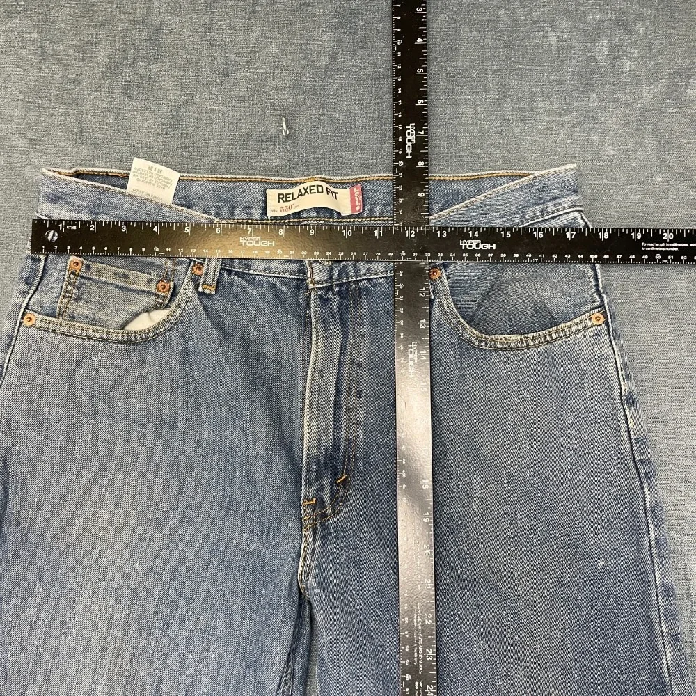 Levi's 550 Relaxed Fit Jeans Mens 36x32 Blue Denim Cotton Non Stretch Outdoor